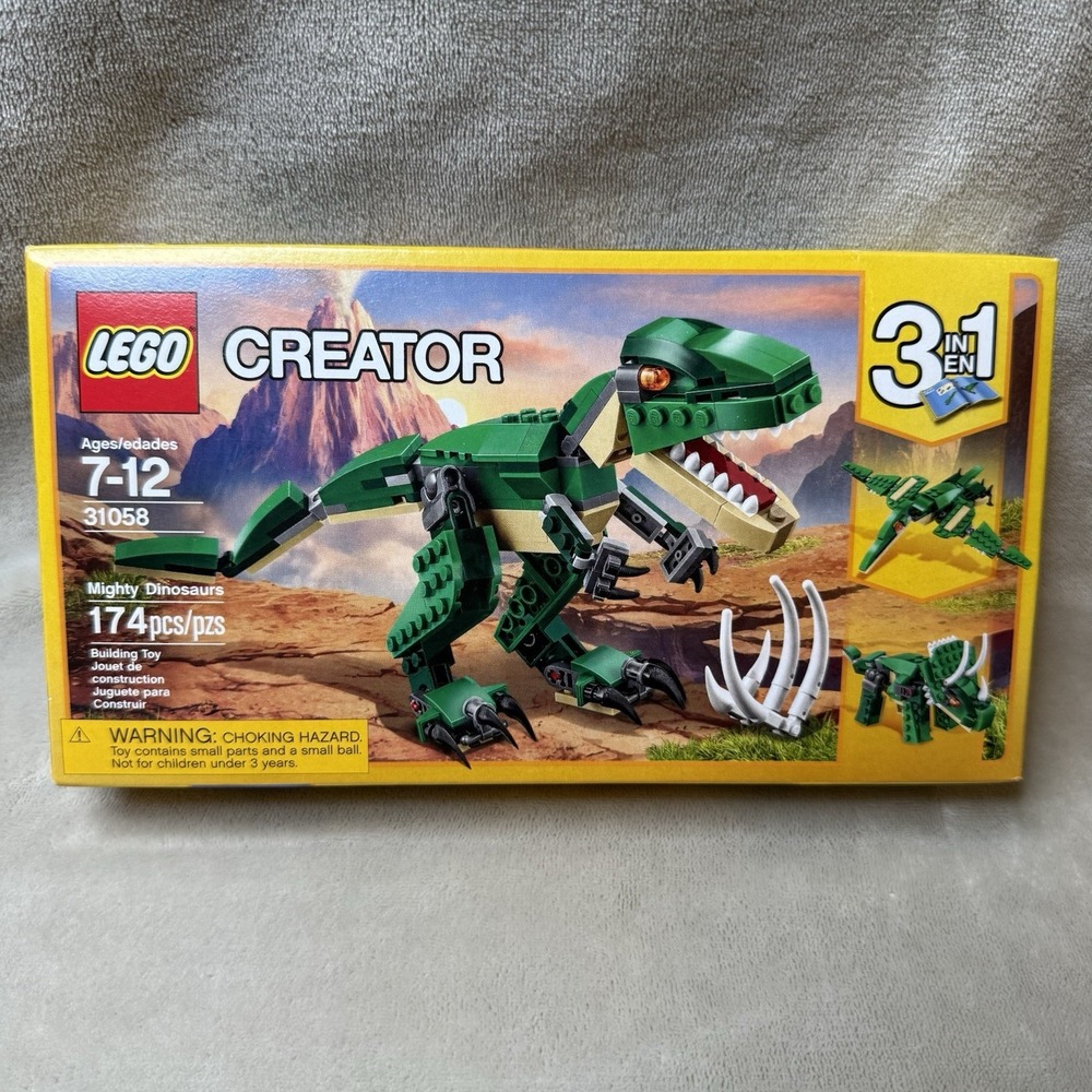LEGO Creator 3 In 1 Mighty Dinosaurs 31058. Brand New Sealed In Box.